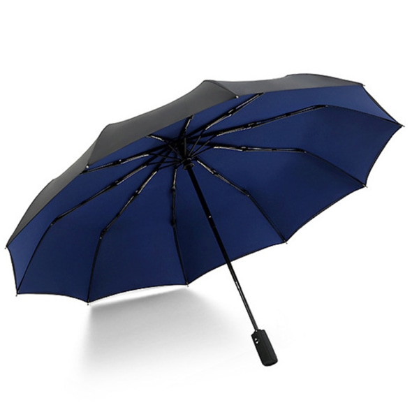Kraftfullt och Praktiskt Vindtåligt Paraply för Alla Väder Mörkblå