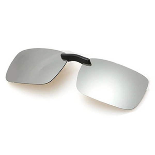Praktiska Clip-on Solglasögon Silver