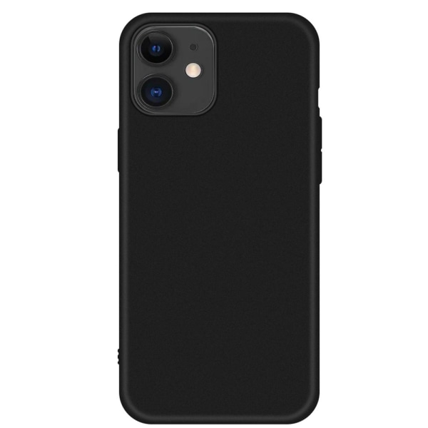 iPhone 12 - Mattbehandlat Skal Black Svart