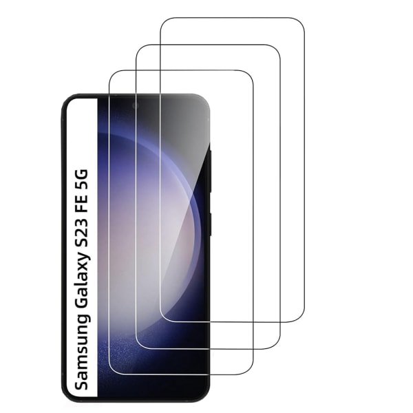 2-PACK Samsung galaxy S23FE Skärmskydd i Härdat glas Transparent