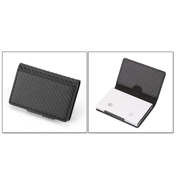 Professionel RFID-beskyttelseskortholder Svart