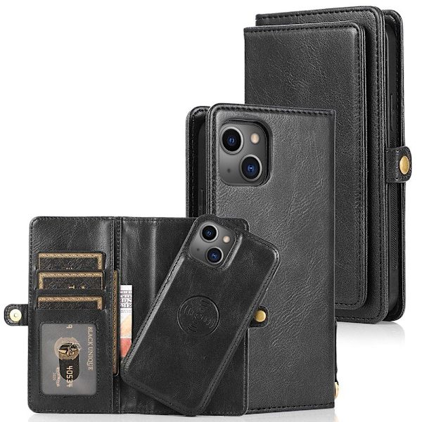 iPhone 13 - Plånboksfodral Mörkgrön