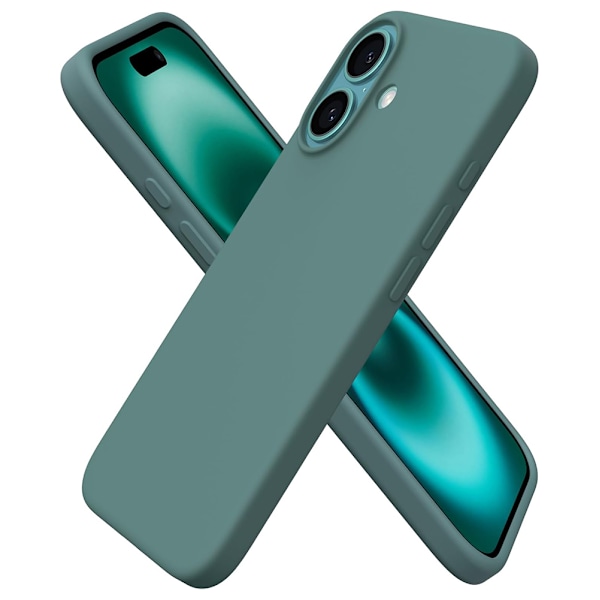 iPhone 16 Plus - Silikonskal med Perfekt Passform Grå