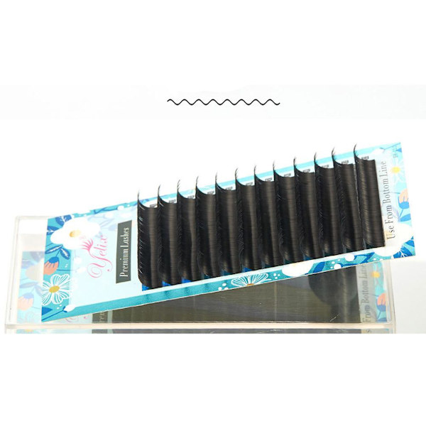 12-Pack Eleganta Silkes Lösögonfransar D0.05 16mm