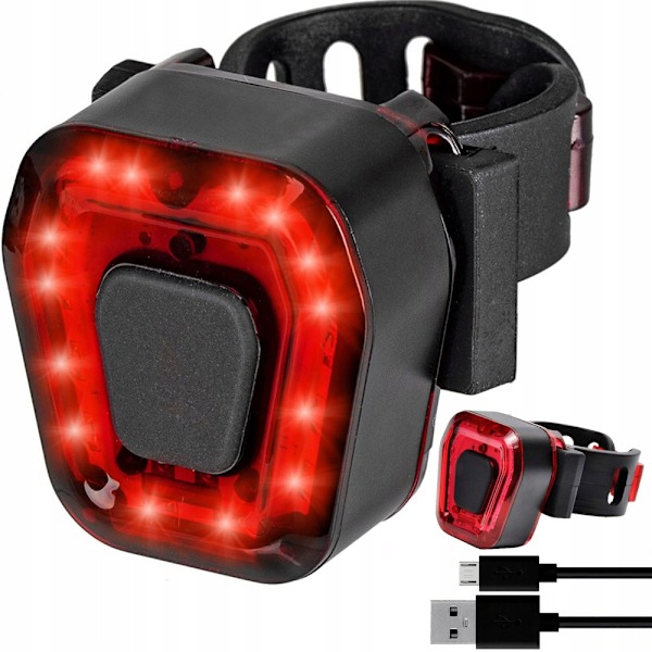 14 LED Cykellampa - Säkrare färd i mörkret!
