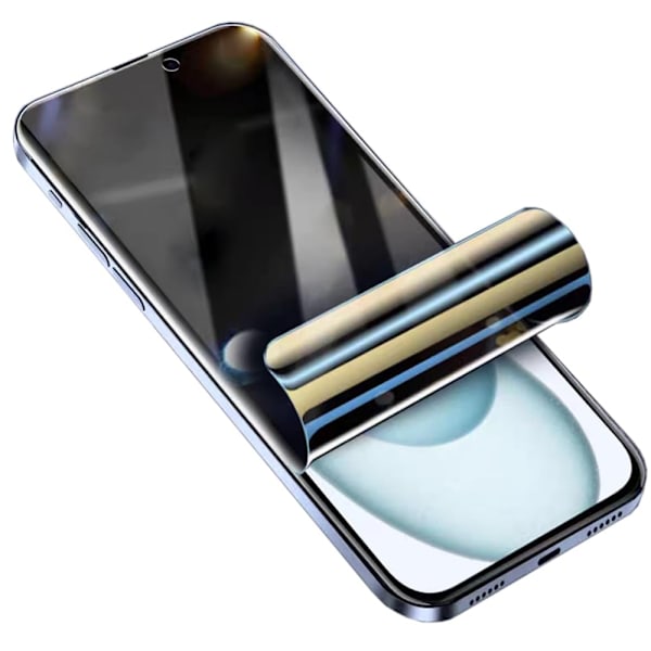 2-Pack iPhone 15 Plus Hydrogel Skärmskydd med Sekretesskydd