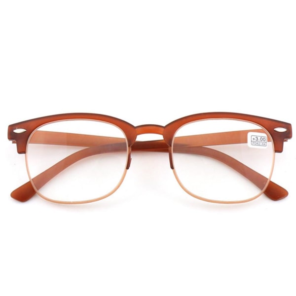 Læsebriller med Styrke +1,0-+4,0 Brun +1.0