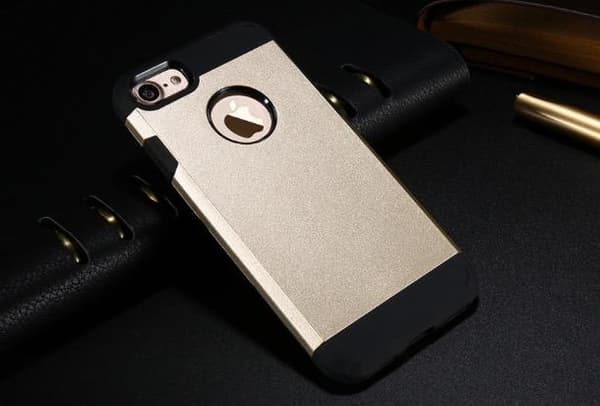 Händig Hybrid Armor Skal till iPhone 7 PLUS från FLOVEME Silver Silver/Grå