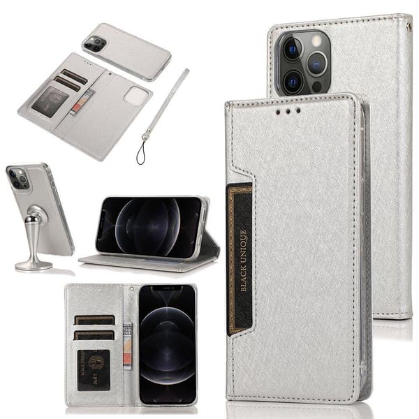 iPhone 12 Pro Max - Pung-etui (FLOVEME) Guld