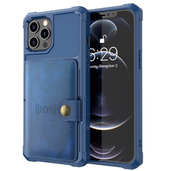 iPhone 12 Pro Max - Stilrent Skal med Korthållare Grön
