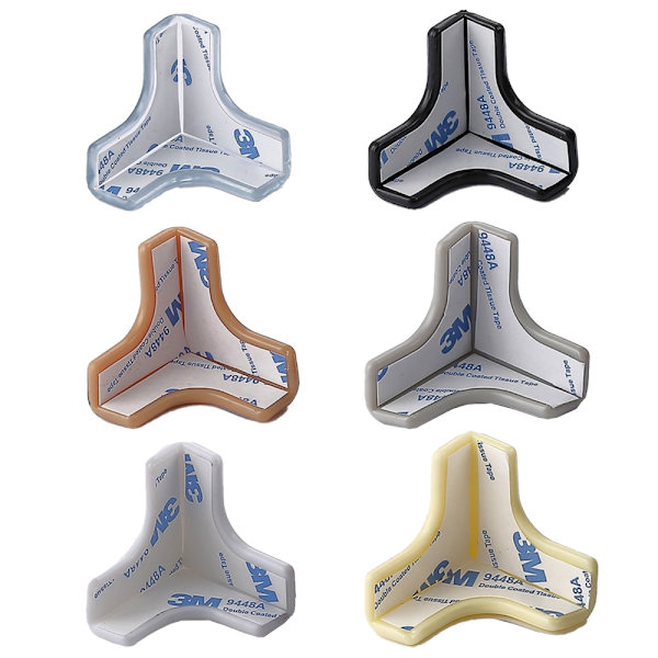 4-PACK & 8-PACK Självhäftande Hörnskydd Babysäkerhet 4-PACK Svart