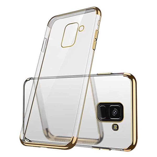 Samsung Galaxy A8 2018 - Skyddande Silikonskal (FLOVEME) Silver Silver