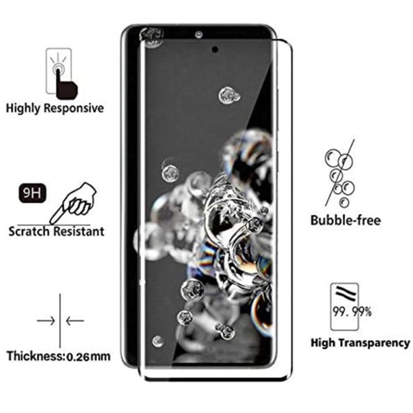 S20 Skärmskydd FULL-GLUE 9H 0,2mm HD-Clear Transparent