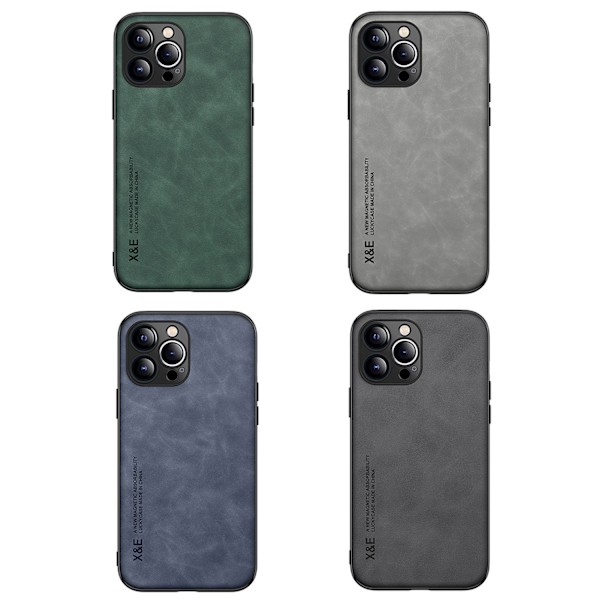 iPhone 16 Pro   Robust Skal med Lyxig Touch Grå