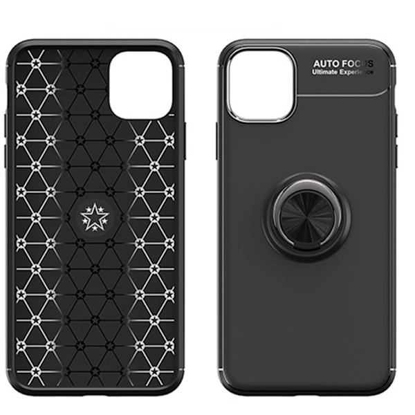 iPhone 12 Mini - Praktiskt Skal med Ringhållare Svart/Blå