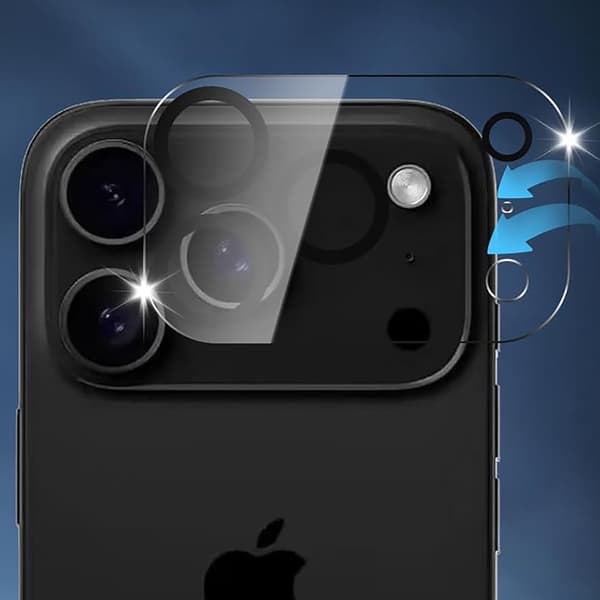 iPhone 17 Pro Max Skyddslins 3-pack  Transparent & Smidigt