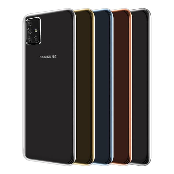 Samsung Galaxy A71 - Heltäckande Silikonskal Transparent