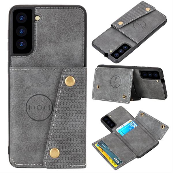 Samsung Galaxy S21 FE - Skal med Korthållare Svart