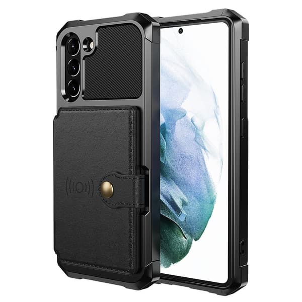 Samsung Galaxy S21 FE - Etui med kortholder Blå