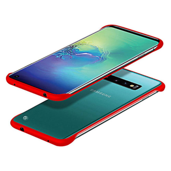 Samsung Galaxy S10 Plus - Genomtänkt Stöttålig Skal Röd Röd