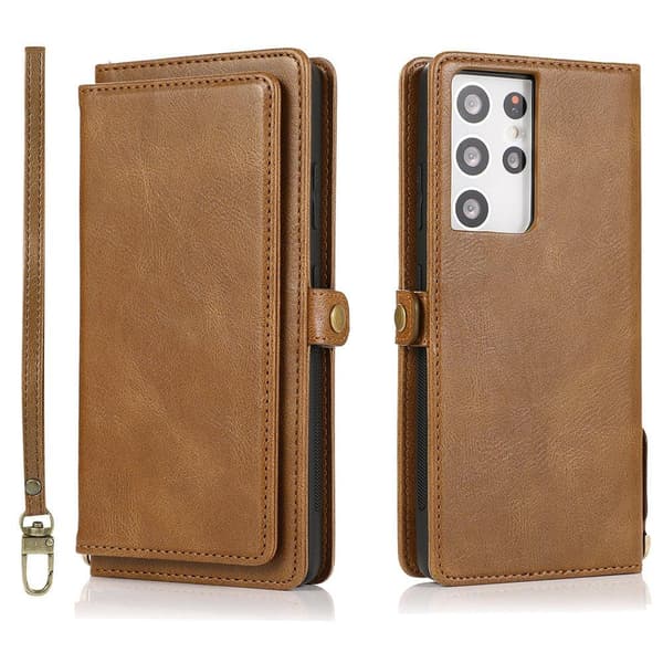 Samsung Galaxy S21 Ultra - 2-1 Pung etui Mörkgrön