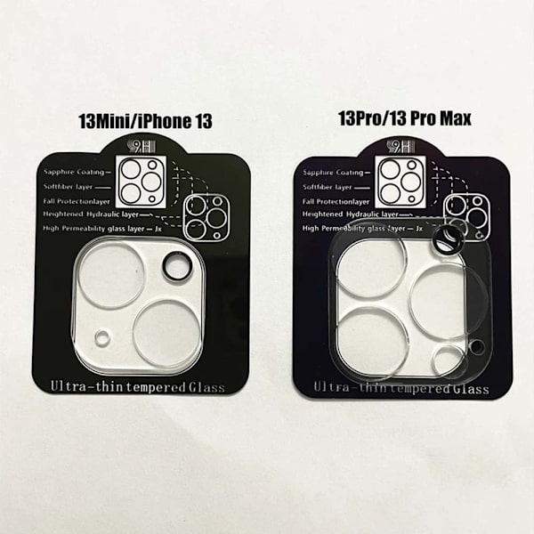3-in-1 iPhone 13 Pro Fram- & Baksida + Kameralinsskydd Transparent