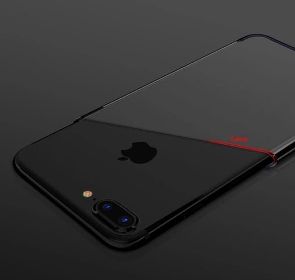 iPhone 8 PLUS - Smart Elegant Stilren Silikonskal från FLOVEM Silver