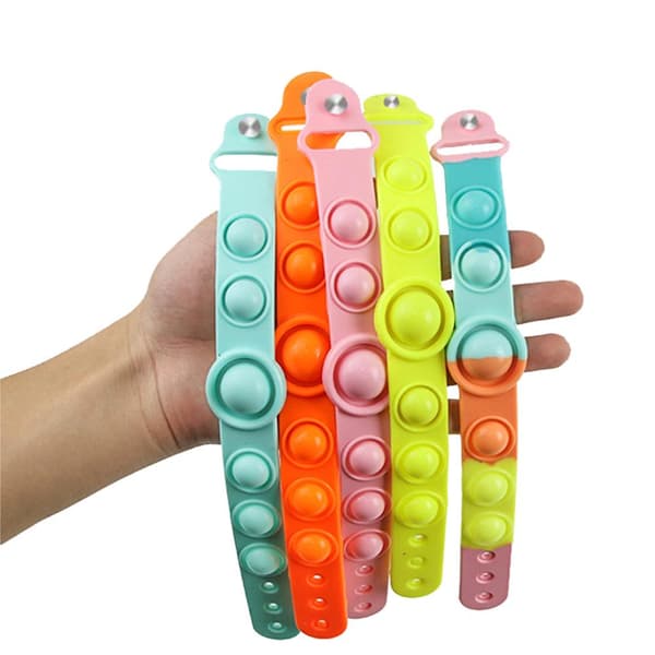 Fidget Toy Armband Pop It Simple Dimple Rosa