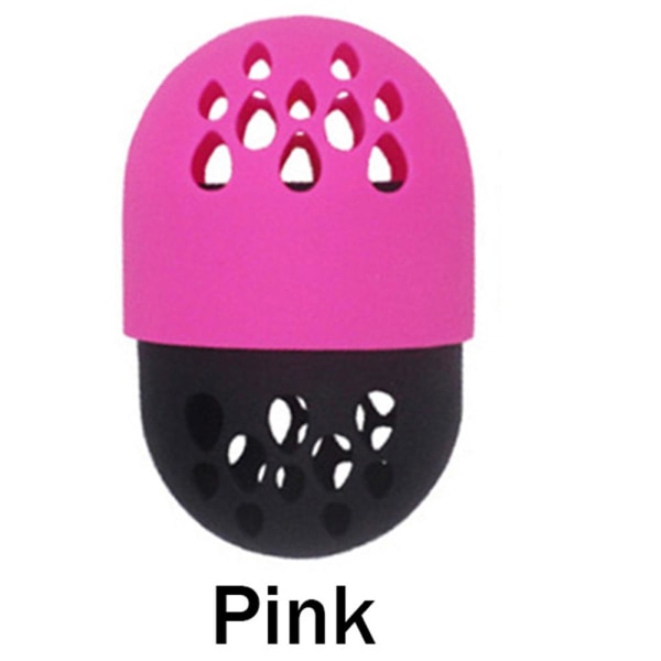 Praktiskt Smink Skydd i Silikon Rosa