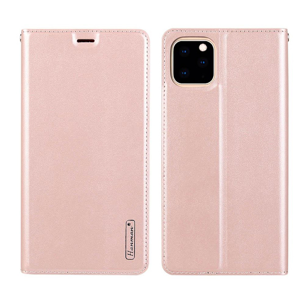 iPhone 11 Pro Max - Exklusivt Praktiskt Plånboksfodral HANMAN Roséguld