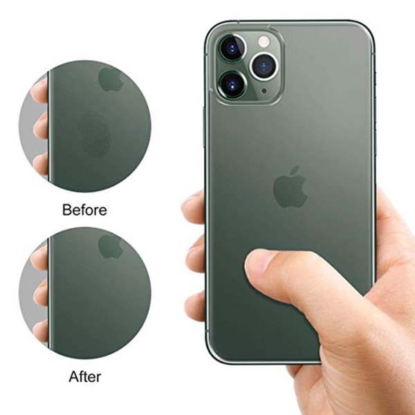 iPhone 11 Pro Max 2-PACK Skjermbeskytter bak 9H HD-Clear Transparent/Genomskinlig