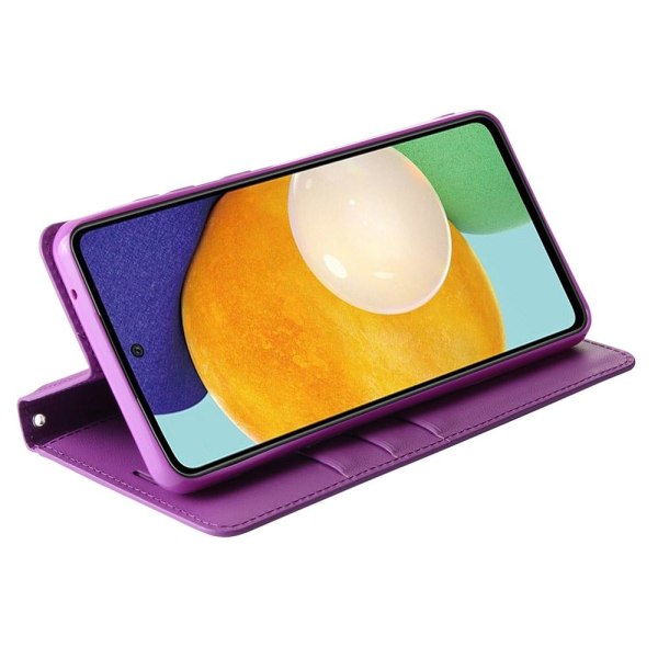 Samsung Galaxy A22 5G - HANMAN Plånboksfodral Rosaröd