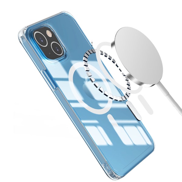 iPhone 13 - Skyddande Magnetiskt Skal Genomskinlig