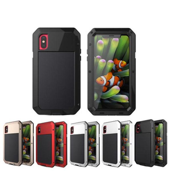 HEAVY DUTY-fodral (Stryktålig) Aluminum för iPhone XR Guld Guld