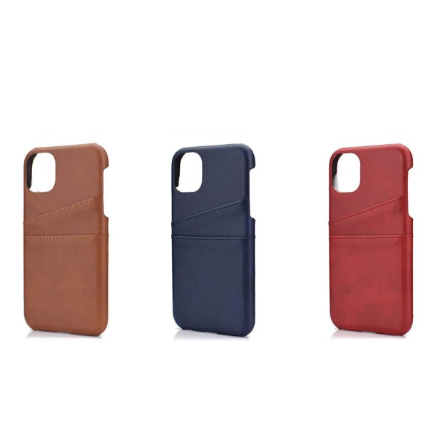 iPhone 12 Mini - Praktisk taske med kortholder Röd