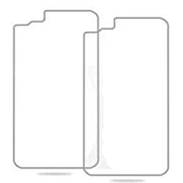 iPhone 7 3-PACK Baksida Skärmskydd 9H Screen-Fit HD-Clear. Transparent/Genomskinlig