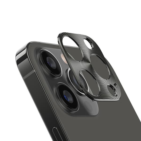iPhone 12 Aluminiumlegeringsram Kameralinsskydd Röd