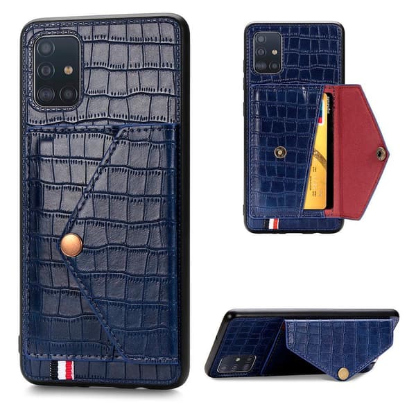 Samsung Galaxy A51 - Cover med kortholder Blå