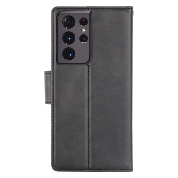 Samsung Galaxy S21 Ultra - 2-1 Hanman Wallet Case Blå
