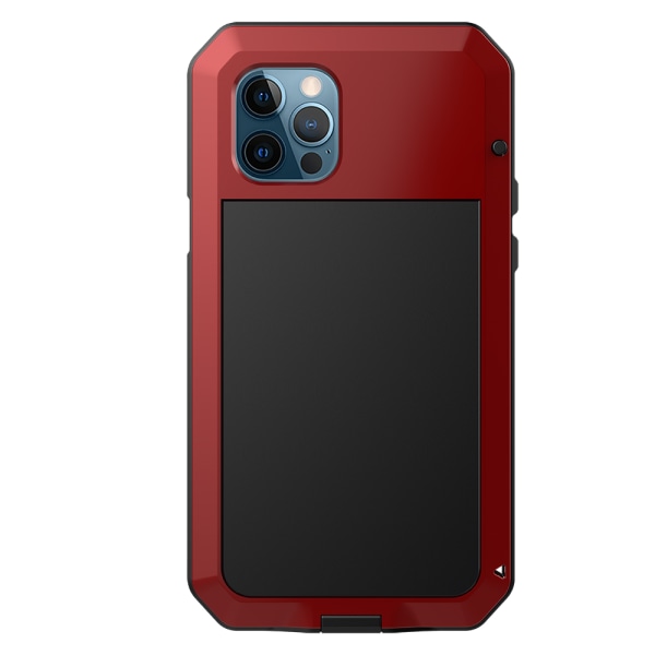 iPhone 13 Pro - HEAVY DUTY aluminiumsdeksel Röd
