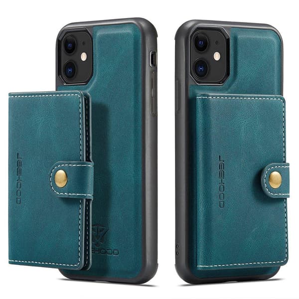 iPhone 12 - Cover med kortholder Brun