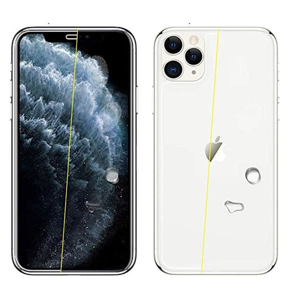 iPhone 11 Pro Max 2-PACK Baksida Sk�rmskydd 9H HD-Clear Transparent/Genomskinlig