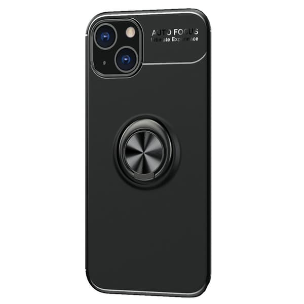 iPhone 14 - Skyddsskal med Ringhållare Svart