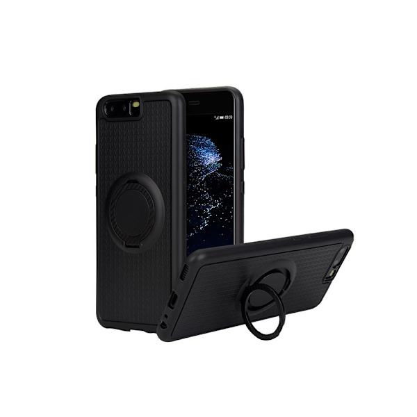 Huawei P10 - Carbon-Skal med Ringh�llare FLOVEME Guld