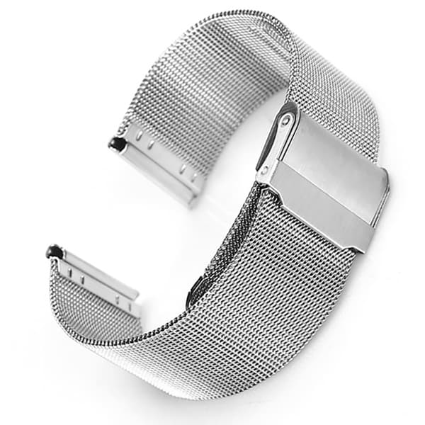 Slitesterkt rustfritt stål klokkereim Silver 18MM
