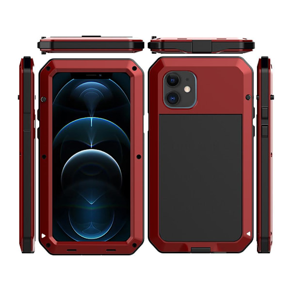 iPhone 12 Pro Max - Kestävä alumiinikuori Svart