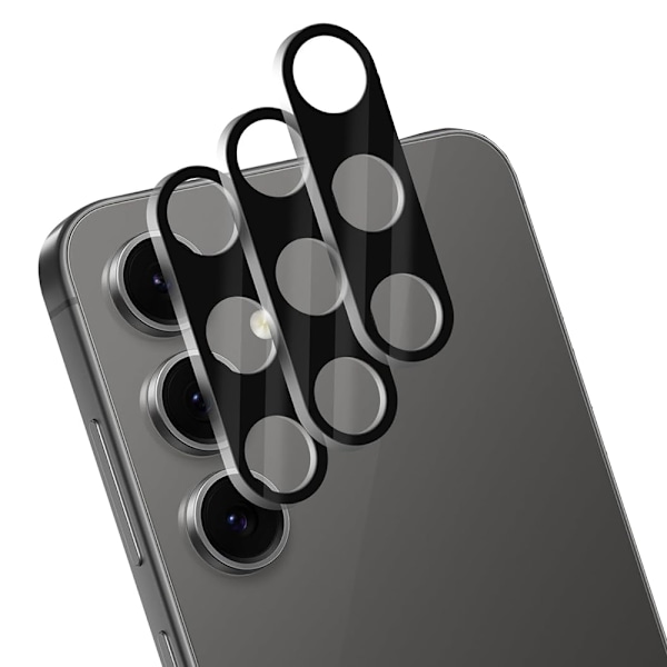 Kameraskydd - 2.5D med Elegant Svart Ram till Samsung Galaxy S24 FE