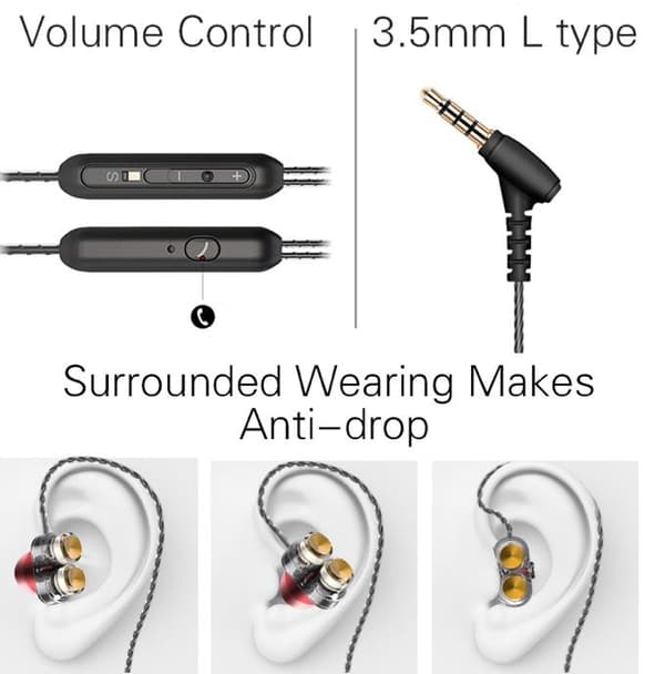 In-ear Hörlurar Genomskinlig