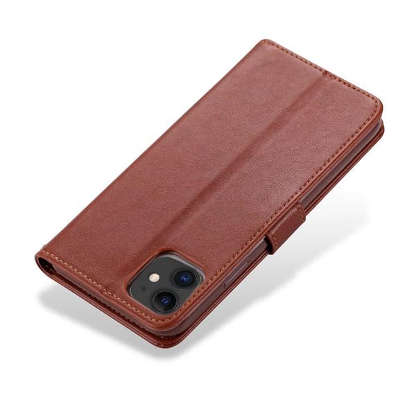 iPhone 12 Mini - Plånboksfodral (Yazunshi) Brun
