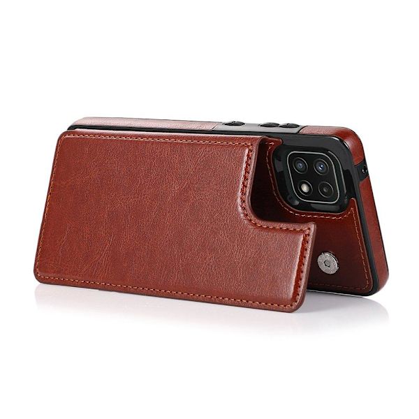 Samsung Galaxy A22 5G - Cover med kortholder Röd